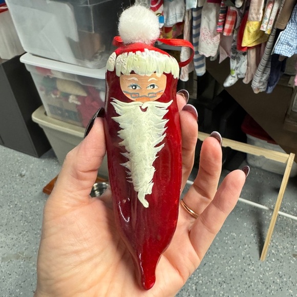 Eduardo Chili Pepper Santa Claus Ornament - Picture 3 of 7